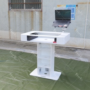 Poste de Travail Personnalisé pour <span class=keywords><strong>Disc</strong></span>-<span class=keywords><strong>Jockey</strong></span> avec Finition Blanche, Tour de Contrôleur et Podium de DJ en Contreplaqué d'Aluminium - Product Image 3