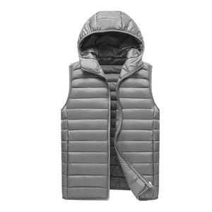 Usine en gros hommes Logo personnalisé <span class=keywords><strong>gilet</strong></span> décontracté à capuche <span class=keywords><strong>sans</strong></span> manches grande veste hommes épaissi chaud <span class=keywords><strong>gilet</strong></span> fermeture éclair <span class=keywords><strong>gilet</strong></span> - Product Image 3