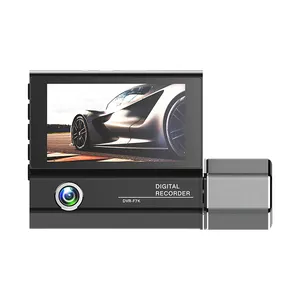 1080p الجبهة الداخلية الخلفي 3 عدسة صندوق أسود للسيارة Dashcam 3 قنوات الرؤية الخلفية مرآة سيارة عكس الفيديو كاميرا سيارة ثنائية العدسة ل سيارة