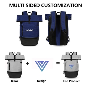 VIPOKO Logo personnalisé <span class=keywords><strong>sac</strong></span> à <span class=keywords><strong>dos</strong></span> en gros mode <span class=keywords><strong>sac</strong></span> à bandoulière voyage <span class=keywords><strong>sac</strong></span> à <span class=keywords><strong>dos</strong></span> pour hommes femmes polyester doublure collégiens - Product Image 2