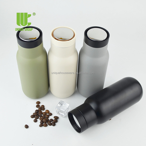 Vaso de café de agua de 360 <span class=keywords><strong>grados</strong></span>, taza de viaje de acero inoxidable, doble pared, termal, aislado al vacío, con botón de empuje - Product Image 6