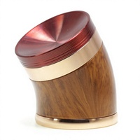 Broyeur à cigarettes incurvé de luxe léger en alliage de zinc à quatre couches, diamètre 63MM, modèle 7976