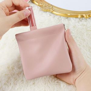 Personalized Snap Closure Leather Pouch, Pouchic Snap Closure Pouches <b>Box</b> - Product Image 2