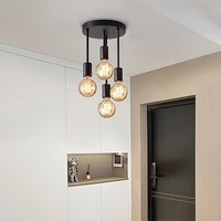 JACKSUN E27 LED Lampes Suspendues Maison Lampe Suspendue en Métal pour Cuisine Salle à Manger Salon Restaurant Lustres Modernes