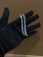 Bracelet Tennis en Moissanite Taille Émeraude, Argent S925, Luxe, pour Femmes et Hommes, Vente en Gros, Faible MOQ, Expédition Rapide