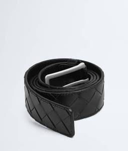 Ceinture en cuir véritable pour homme Bottega BV, ceinture classique tissée à la main, ceinture habillée à boucle à ardillon pour homme, usage quotidien au bureau, Veneta - Product Image 3