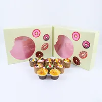 Boîtes personnalisées écologiques pour pâtisseries rapides, gâteaux au chocolat, pains, mochis, beignets, sushis, biscuits, emballages alimentaires à emporter