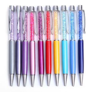Metal Gel Crystal Ballpoint With Chips Bling <b>Glitter</b> Diamond Gravel Stone Pen for Study or Office Gift Supply - Product Image 1