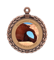 Médaille de récompense sportive transparente personnalisée avec logo, écologique, promotionnelle, durable, en métal, gravée au laser, impression UV, marque OEM