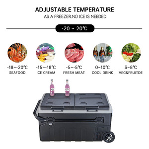 ตู้เย็นแช่แข็งแบบพกพาสำหรับรถยนต์ 75 ลิตร 24V/12V คอมเพรสเซอร์ สำหรับแคมป์ปิ้ง - Product Image 5