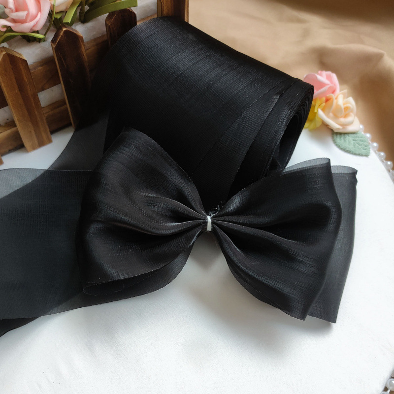 8cm wide black 10yards about 9m