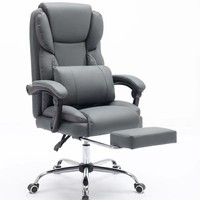 Chaise de bureau de direction en cuir PU avec structure métallique, directement de l'usine, pour bureau de PDG