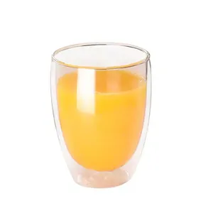 nouvelle qualité en verre tasse Suppliers-Tasse isolée en verre de haute qualité résistant à la chaleur, tasses pour le café, le lait, le thé, 2 pièces, 3oz, 8oz, 12oz, 15oz, 20oz