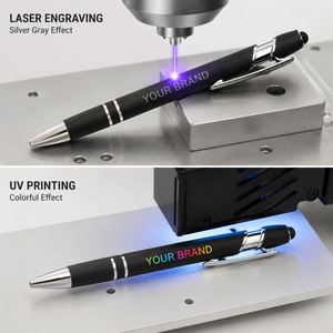 Bolígrafos Metálicos con Punta Táctil y Logotipo Personalizado al por Mayor, 1.0 mm, para Regalo, Bolígrafo Promocional Personalizado - Product Image 3