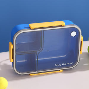 กล่องข้าวเบนซีร์เคิล XW07 PP พลาสติก ขนาด 1450 มล. ทรงสี่เหลี่ยม ชั้นเดียว สีเทาเข้ม พร้อมฝาปิด - Product Image 1