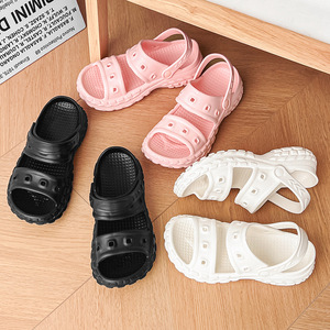 Sandalias de Playa Pansi con Punta Abierta, EVA Rosa, Zapatos Planos de Verano para Mujer, para Jardín y Exteriores - Product Image 4