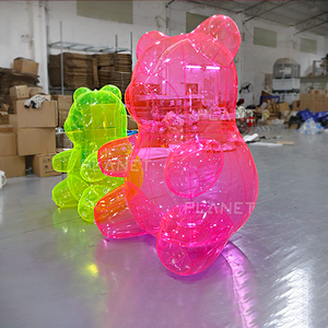 Nieuw Ontwerp: Transparante PVC Opblaasbare Beer, Opblaasbare Transparante Beer, Gomitas Beer voor Evenementendecoratie - Product Image 3