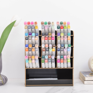 Factory customization desktop storage wood desktop stationery storage box