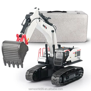 Wholesale 1/14 RC Excavator Metal Remote Control Construction Vehicle Expert Level Toy with USB Charger - Product Image 3