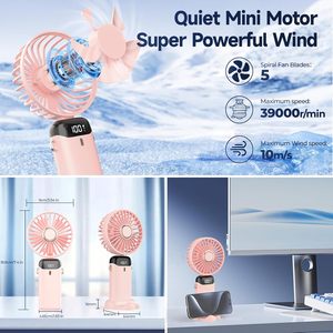 Nuevo Ventilador Portátil Mini Recargable, Ventilador de Mano con Logotipo Personalizado, Pequeño Ventilador de Mano con Carga USB, Venta al Por Mayor - Product Image 3