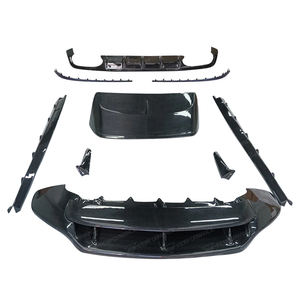 Accesorios de fibra de carbono para Bentley Bentayga estilo V8: alerón delantero, difusor trasero, faldones laterales, kit completo de carrocería. - Product Image 2