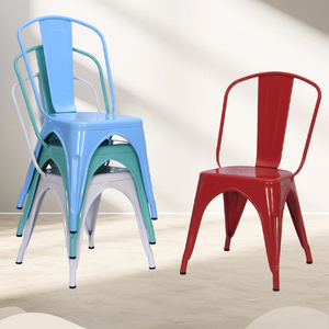 <span class=keywords><strong>Silla</strong></span> de Comedor <span class=keywords><strong>Tolix</strong></span> de Estilo Retro para Exteriores, <span class=keywords><strong>Silla</strong></span> Industrial de Hierro para Cafetería, Hotel y Bistro - Product Image 1