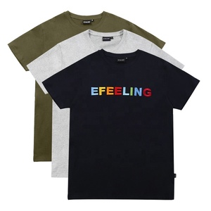 Fabricant chinois de vêtements personnalisés T-shirt pour hommes avec logo brodé personnalisé T-shirt graphique - Product Image 1