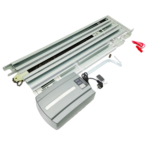 Ouvre-porte de garage intelligent électrique 800N pour villa moderne, moteur DC, construction en alliage d'aluminium, support optionnel chaîne/courroie, batterie - Product Image 1