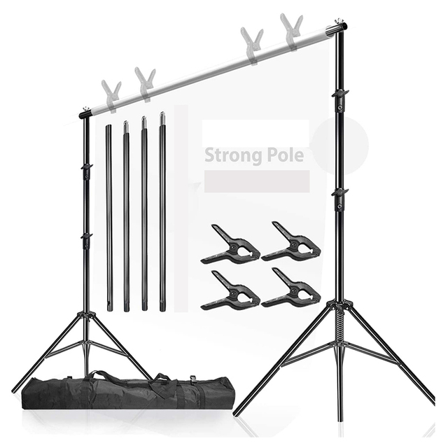 Beiyang 8.5*10ft Heavy Duty Aluminum Backdrop Stand for Birthday Party Studio Wedding Photography