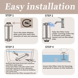 <b>Coffee</b> Machine Water <b>Filter</b> Remove Limescale Water Softening <b>Filter</b> Cartridge - Product Image 2