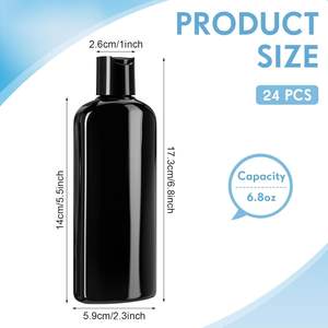 Ámbar Blanco claro Botellas De Plastico Para Champú 250ml Loción de plástico Champú Botellas para mascotas 500ml con tapa de disco - Product Image 2