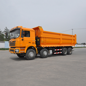 Camion benne basculante d'occasion Shacman F3000 8x4 20t Diesel 380ch à conduite à gauche pour travaux de construction - Product Image 2