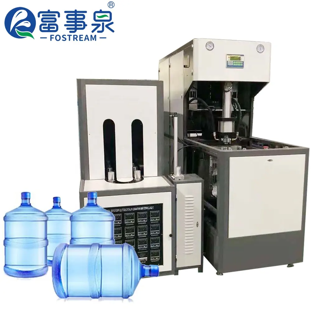 Máquina semiautomática de moldeo por soplado de botellas de agua de plástico PET, capacidad de 19 litros, capacidad de 20 litros, capacidad de 5 galones, capacidad de 18,9l