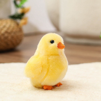 Peluche de poussin réaliste douce et moelleuse, jouet animal de la ferme pour la décoration de chambre et de maison, logo personnalisé disponible en gros