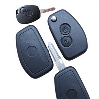 Coque de remplacement vierge pour clé télécommande 2 boutons de haute qualité (lame VAC102) pour Renault - Vente en gros