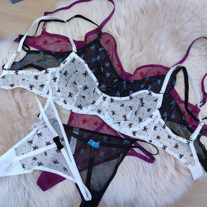 High quality Thickening gathered push up lingerie embroidery lace bra 3