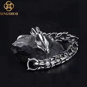 <span class=keywords><strong>สร้อย</strong></span><span class=keywords><strong>ข้อ</strong></span><span class=keywords><strong>มือ</strong></span>พังก์ลาย<span class=keywords><strong>มังกร</strong></span>เคลือบโลหะผสมสังกะสีหลากสีสไตล์อเมริกันเรโทร - Product Image 3