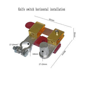 Aislador de cuchilla de cuchillo, interruptor de corte de energía, poste superior, interruptor de desconexión de batería para coche, barco, RV, ATV, 12V/24V, 250/750 amperios - Product Image 4