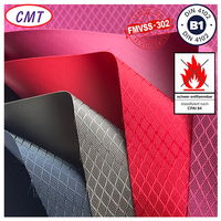 Tissu Oxford ignifuge 100 % polyester à motif losanges pour rideau de séparation d'entrepôt, sac d'accessoires pour pompier ignifuge