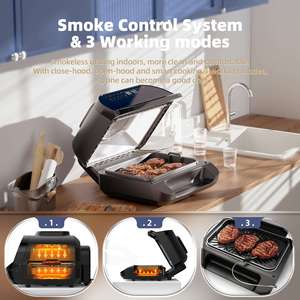 Electrodomésticos Pequeños para Cocina, Freidora Eléctrica de 10l, Acero Inoxidable, Visible, Wifi, Automática, Olla Freidora Digital de 110v - Product Image 4