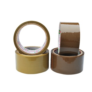 다크 브라운 Opp 테이프 3 인치 탄 컬러 판지 밀봉 강한 접착 수성 아크릴 BOPP 접착제 다크 브라운 포장 테이프 - Product Image 3