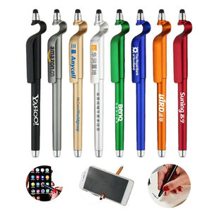 Telefon tutucu siyah promotion-0.5mm tükenmez kalem için jel mürekkep tükenmez kalem ile toptan özel stylus tükenmez kalem - Product Image 3