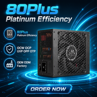 PSU AI 2000W Single Rail 12V 200A Active PFC 12V-2x6 600W GPU 3x Rig Penambangan Desktop Efisiensi Tinggi 80PLUS Platinum Server