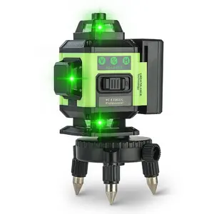 Self Leveling Laser 360 Degree Rotary Green Beam LD 4d Level Laser 16 Line With Rechargeable