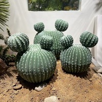 Grand cactus artificiel en pot, décoration pour scènes tropicales et désertiques, décoration intérieure et extérieure, présentation commerciale
