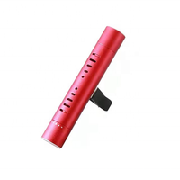 Diffuseur d'huiles essentielles pour voiture Fourcase, diffuseur d'aromathérapie avec clip de ventilation et trous de diffusion, alliage d'aluminium noir