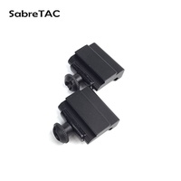 Adaptateur en aluminium de 20 mm à 11 mm pour lampe torche et viseur laser, paire de 2 pièces pour rehaussement de viseur point rouge haute précision