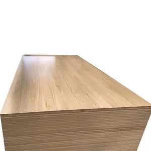 Tabla de MDF de melamina para muebles, precio de madera MDF en crudo