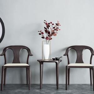 Kuzey amerikan siyah ceviz tam katı ahşap yemek sandalyesi kuzey avrupa modern basit katı ahşap siyah ceviz yemek sandalyesi - Product Image 2