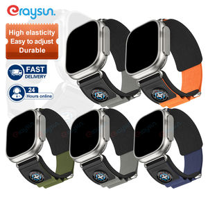 Moda per <span class=keywords><strong>Apple</strong></span> <span class=keywords><strong>Watch</strong></span> serie cinturino 10 9 8 <span class=keywords><strong>6</strong></span> 5 SE anello in Nylon 38mm 42mm 44mm 45mm elastico tessuto Sport cinturino Smartwatch da uomo - Product Image 1